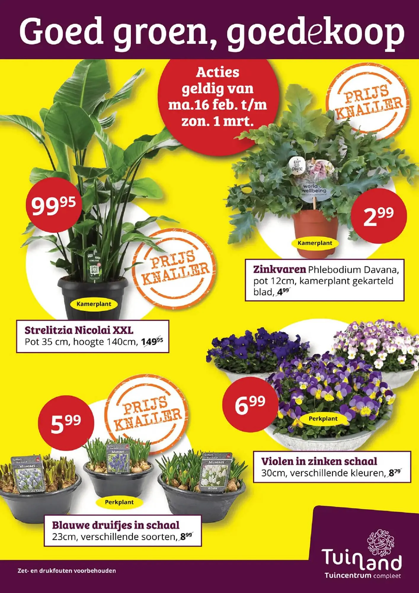 Tuinland folder van 16 februari tot 1 maart 2026 - Folder pagina 1