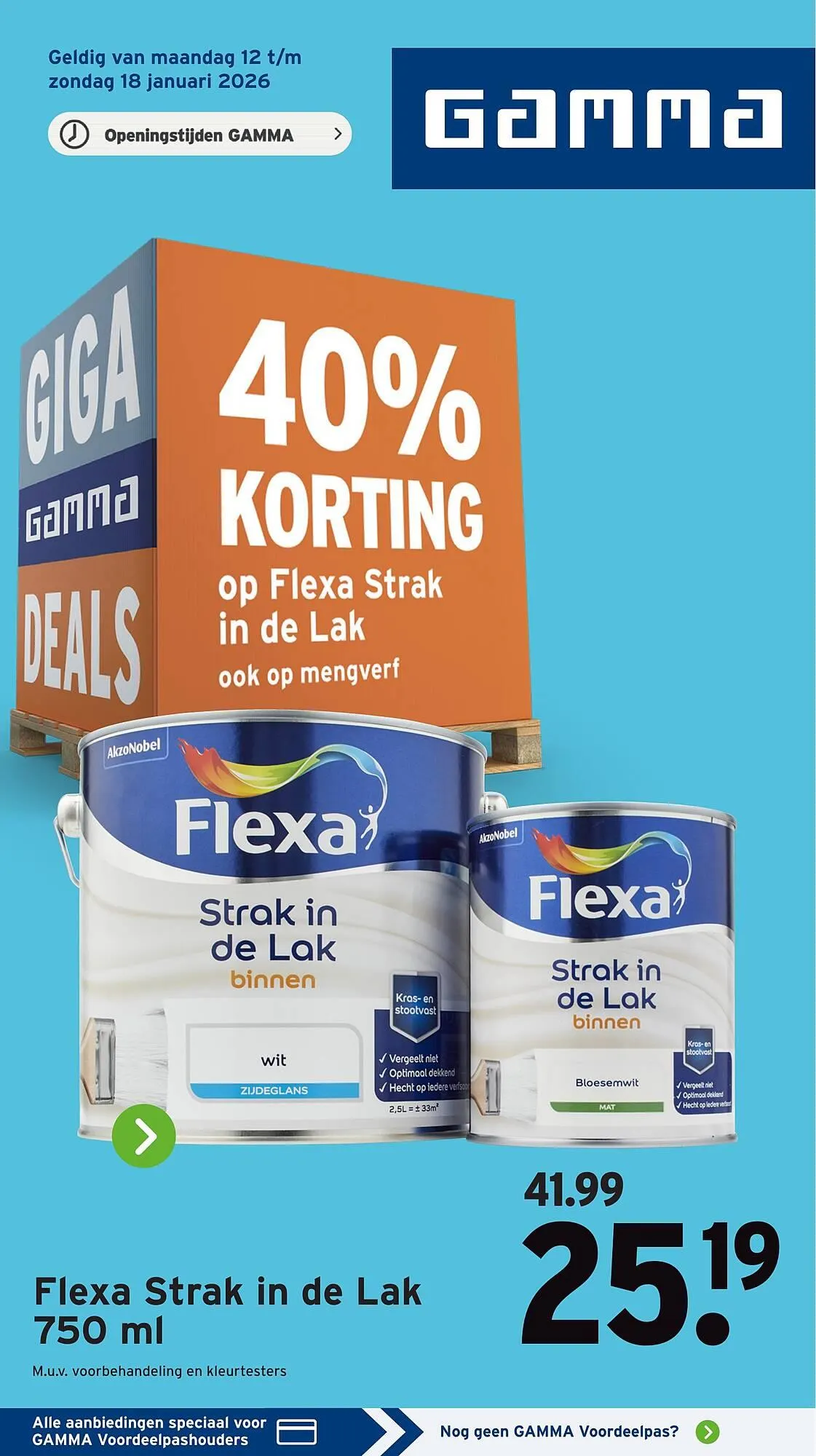 GAMMA folder van 12 januari tot 18 januari 2026 - Folder pagina 1