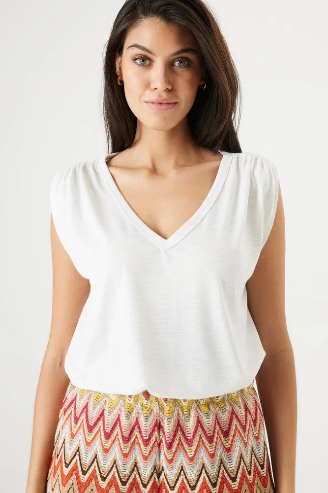 garcia top gebroken wit