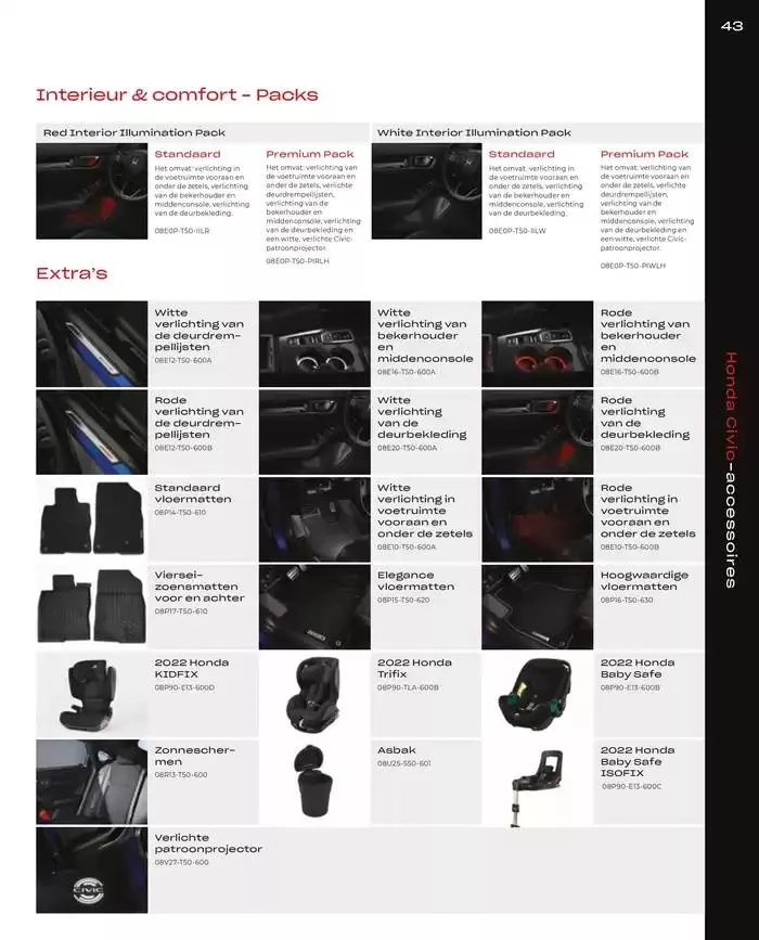 Civic Accessories van 19 november tot 30 juni 2025 - Folder pagina 43