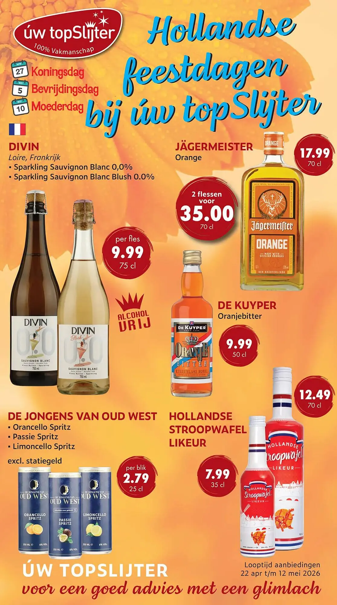 Uw topSlijter folder van 22 april tot 12 mei 2026 - Folder pagina 1