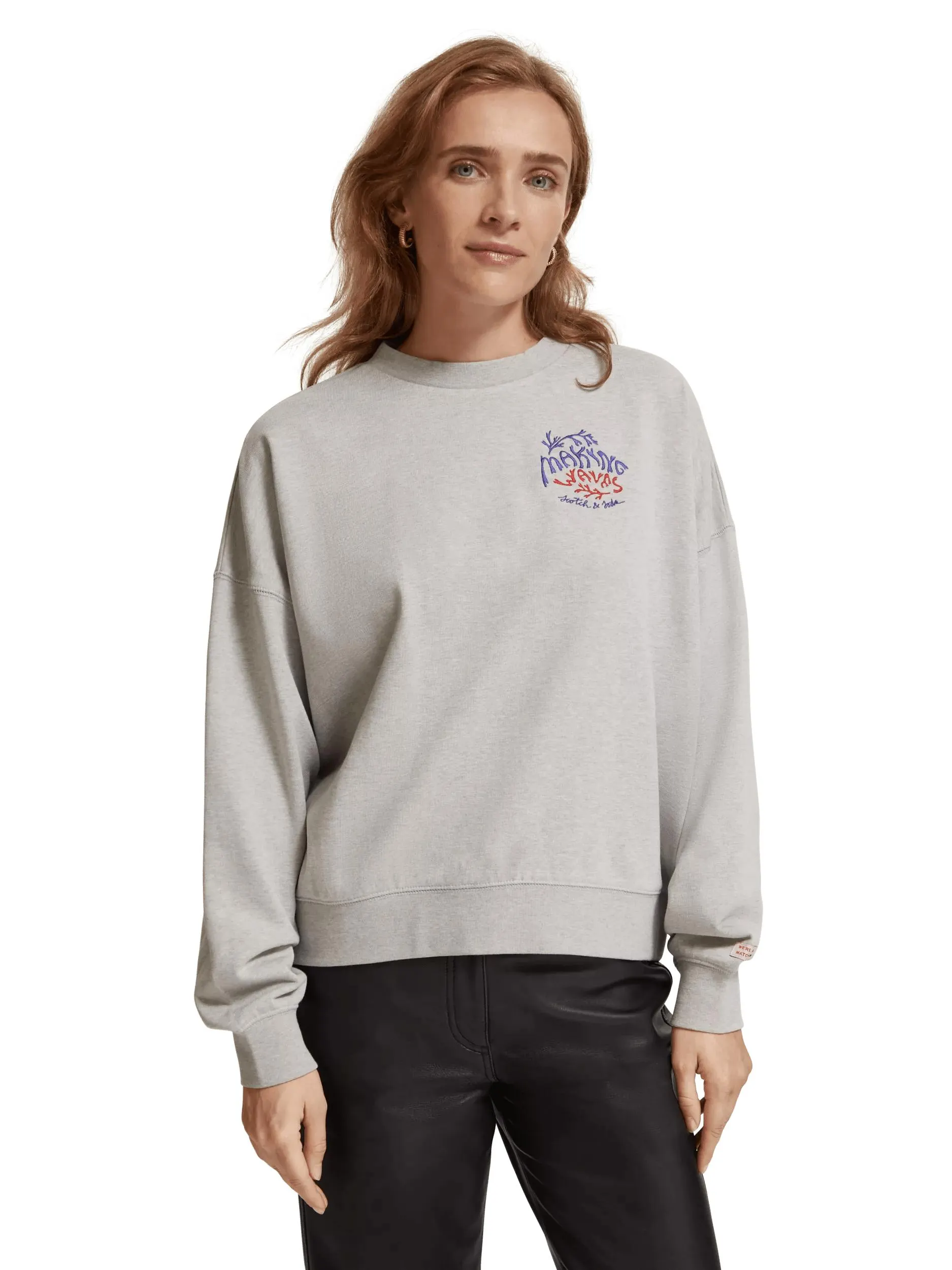 Boyfriend fit crewneck sweatshirt