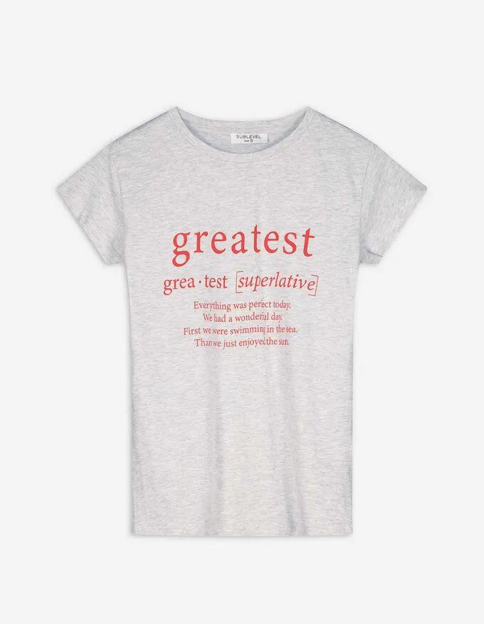 T-shirt - Vooropdruk