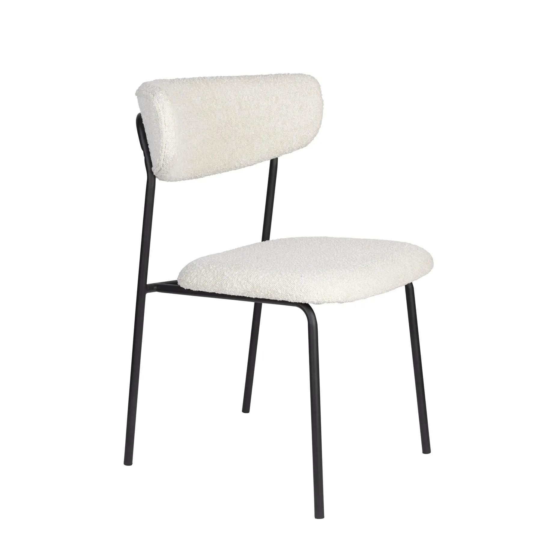 by fonQ Bouclé Eetkamerstoel - Crème