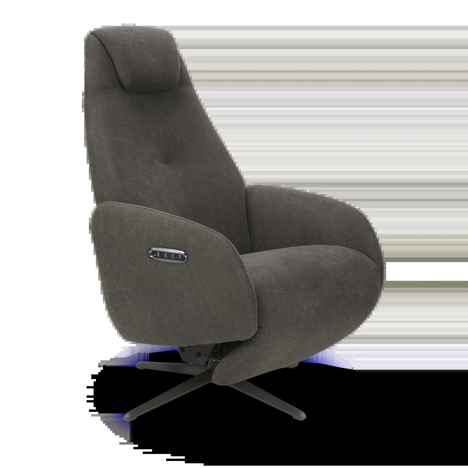 Relaxfauteuil (elektrisch/zwart) Davoli - Soda Charcoal
