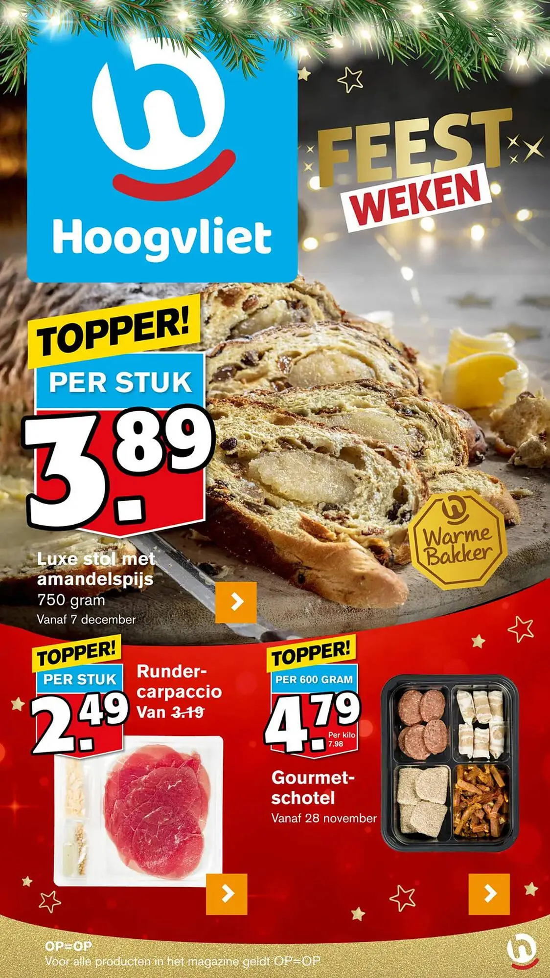 Hoogvliet folder van 28 november tot 31 december 2023 - Folder pagina 1