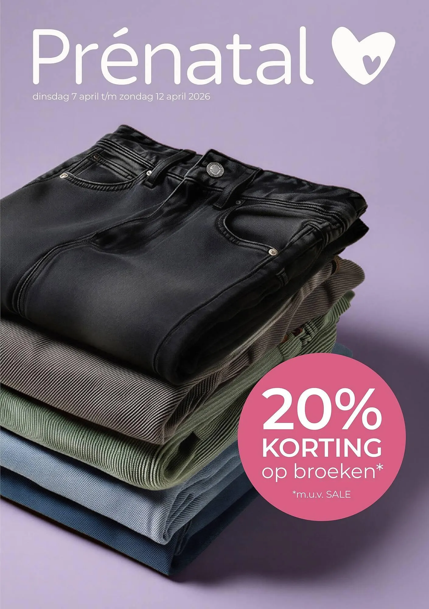 Prenatal folder van 7 april tot 12 april 2026 - Folder pagina 1