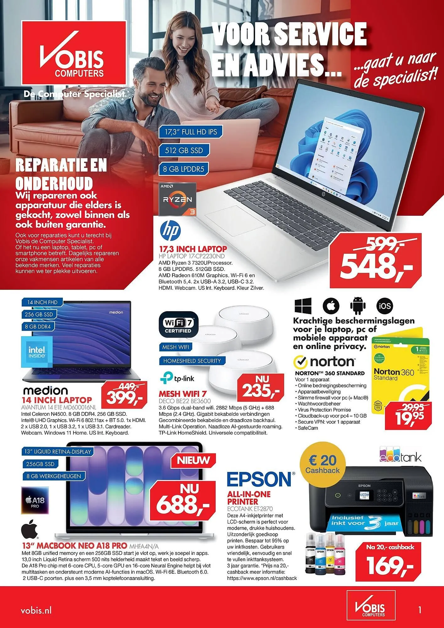 Vobis folder van 12 april tot 18 april 2026 - Folder pagina 1