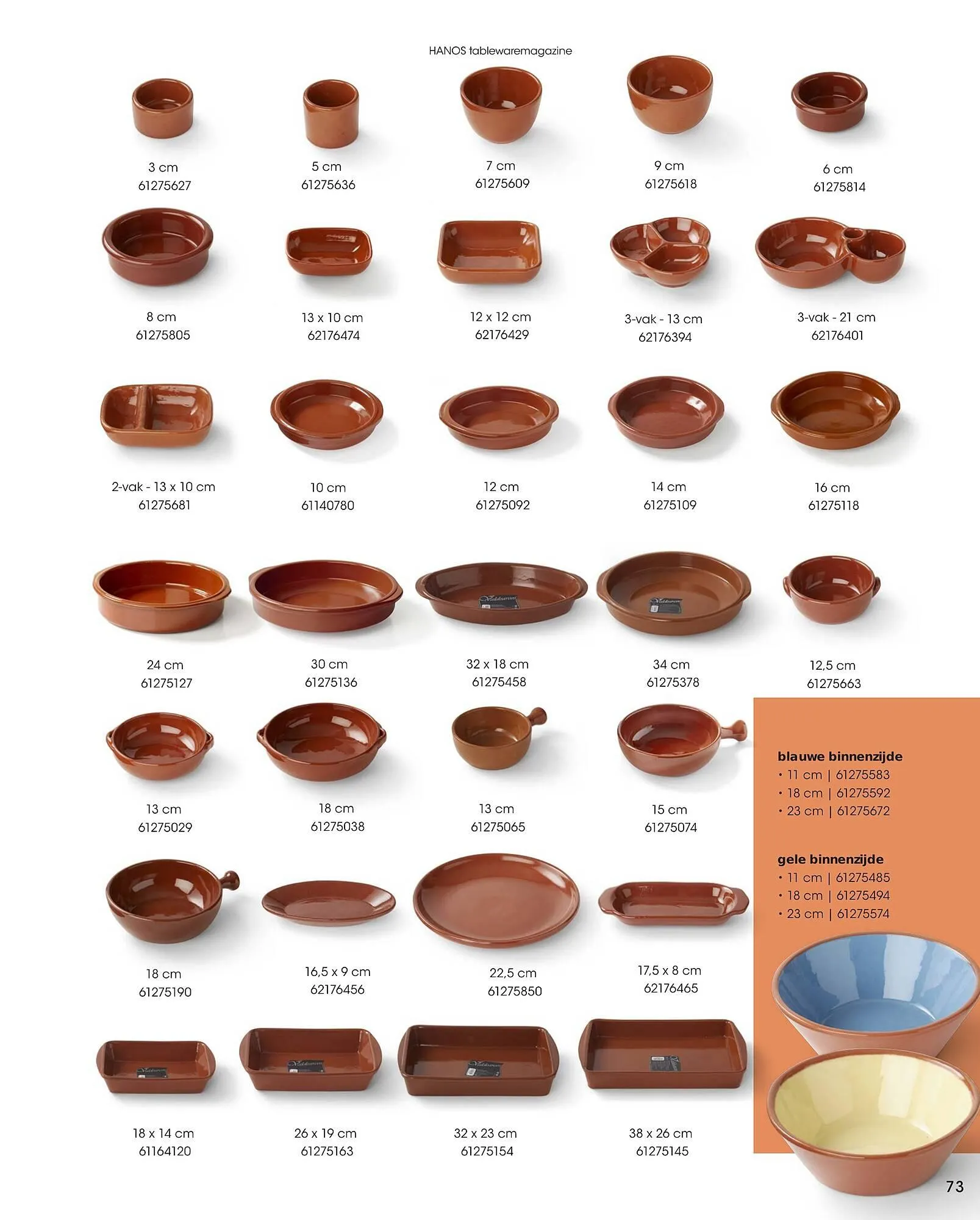 HANOS Tableware Magazine 2023-2024 van 1 januari tot 30 april 2024 - Folder pagina 73