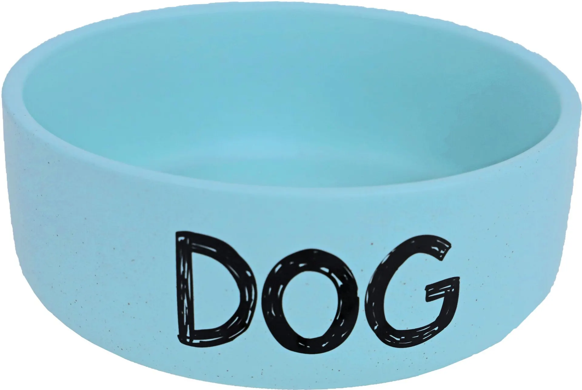 BOON Eetbak steen hond d19cm mat blauw
