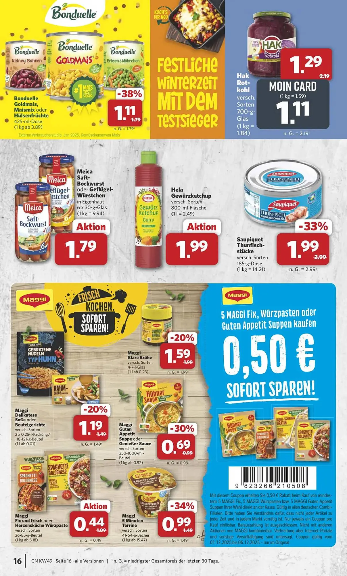 Combi Markt DE folder van 1 december tot 6 december 2025 - Folder pagina 16