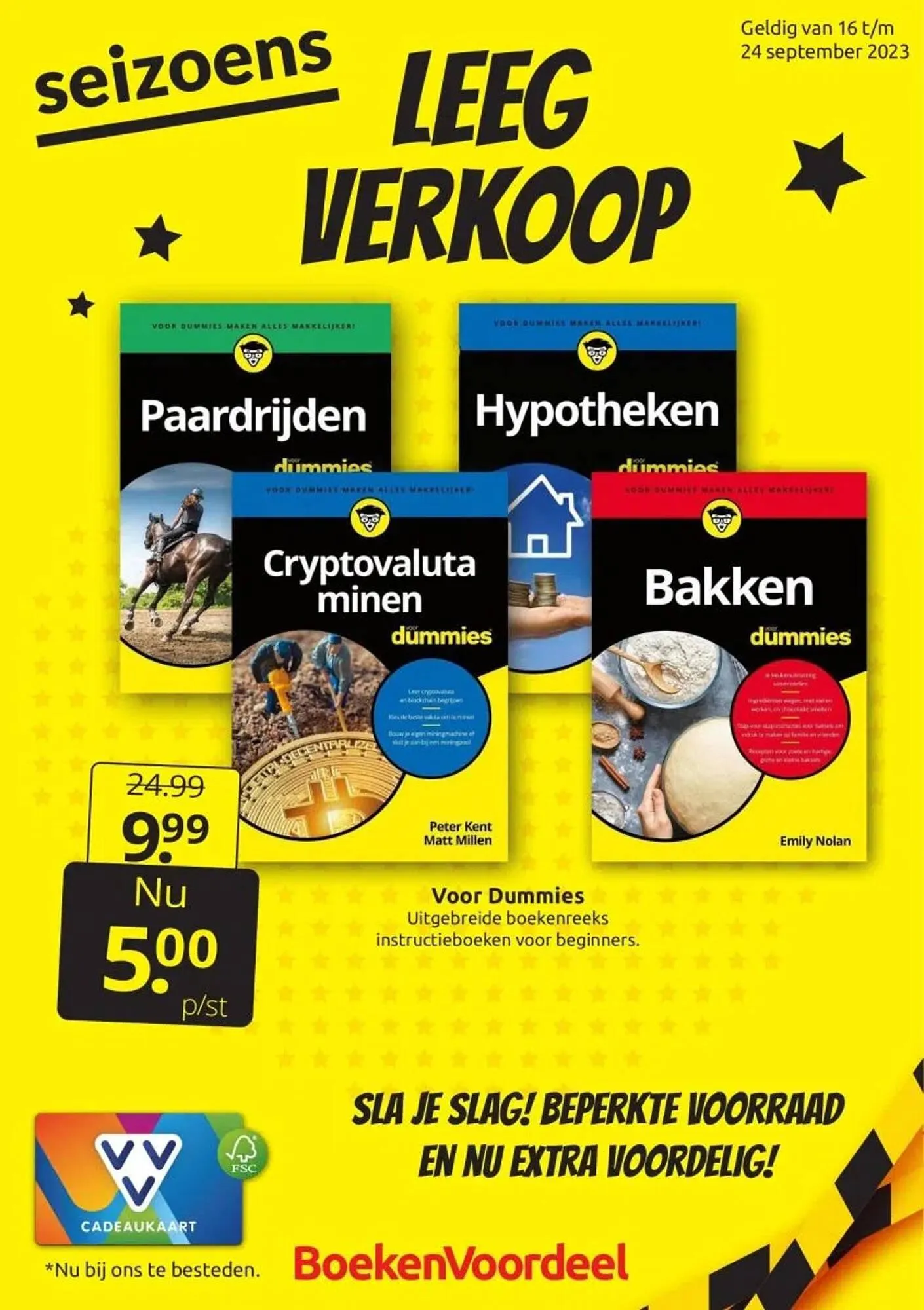 Boekenvoordeel folder van 16 september tot 24 september 2023 - Folder pagina 1