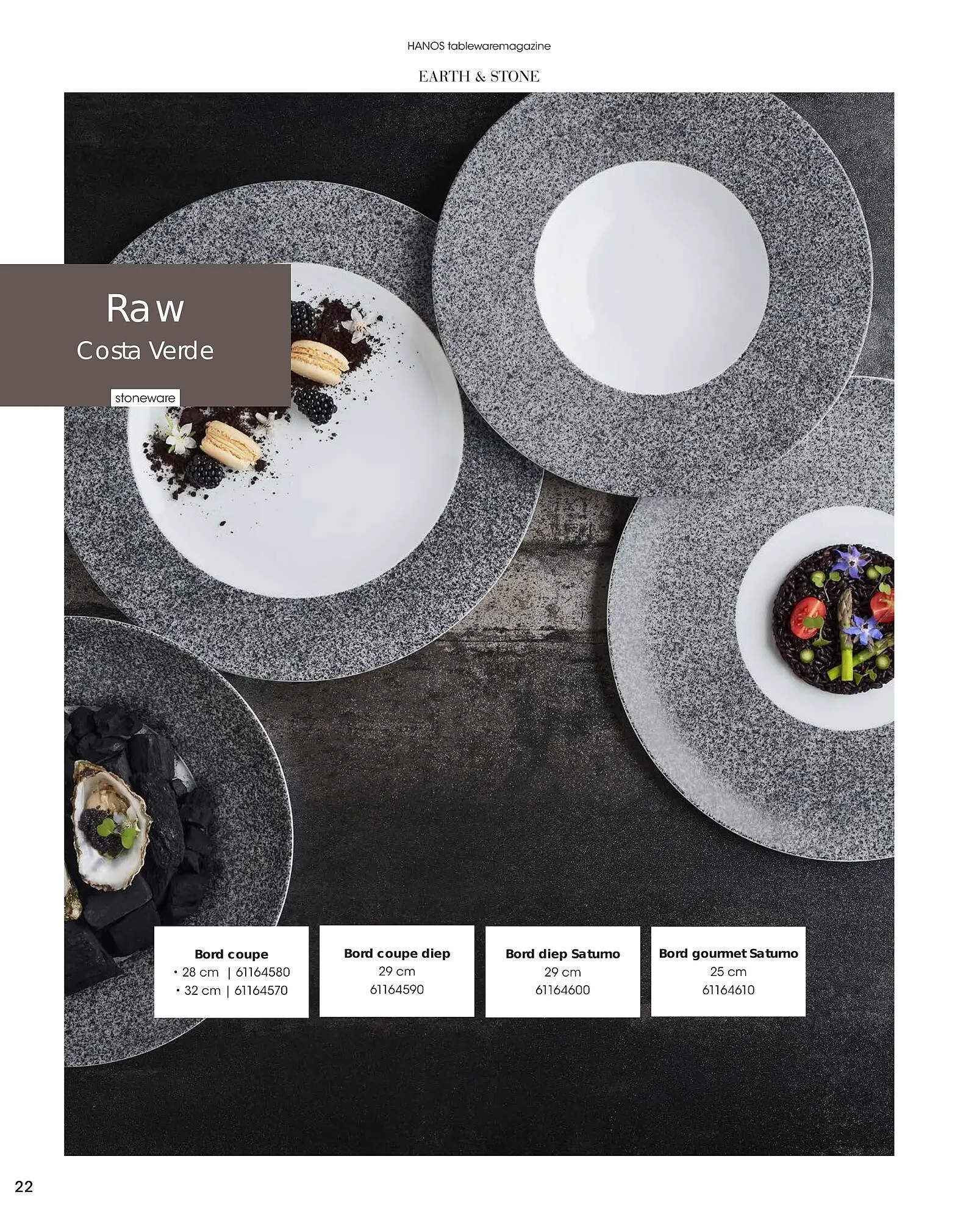 HANOS Tableware Magazine 2023-2024 van 1 januari tot 30 april 2024 - Folder pagina 22