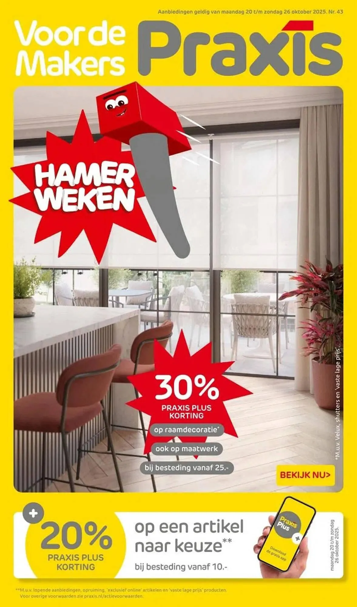 Praxis folder van 20 oktober tot 26 oktober 2025 - Folder pagina 1