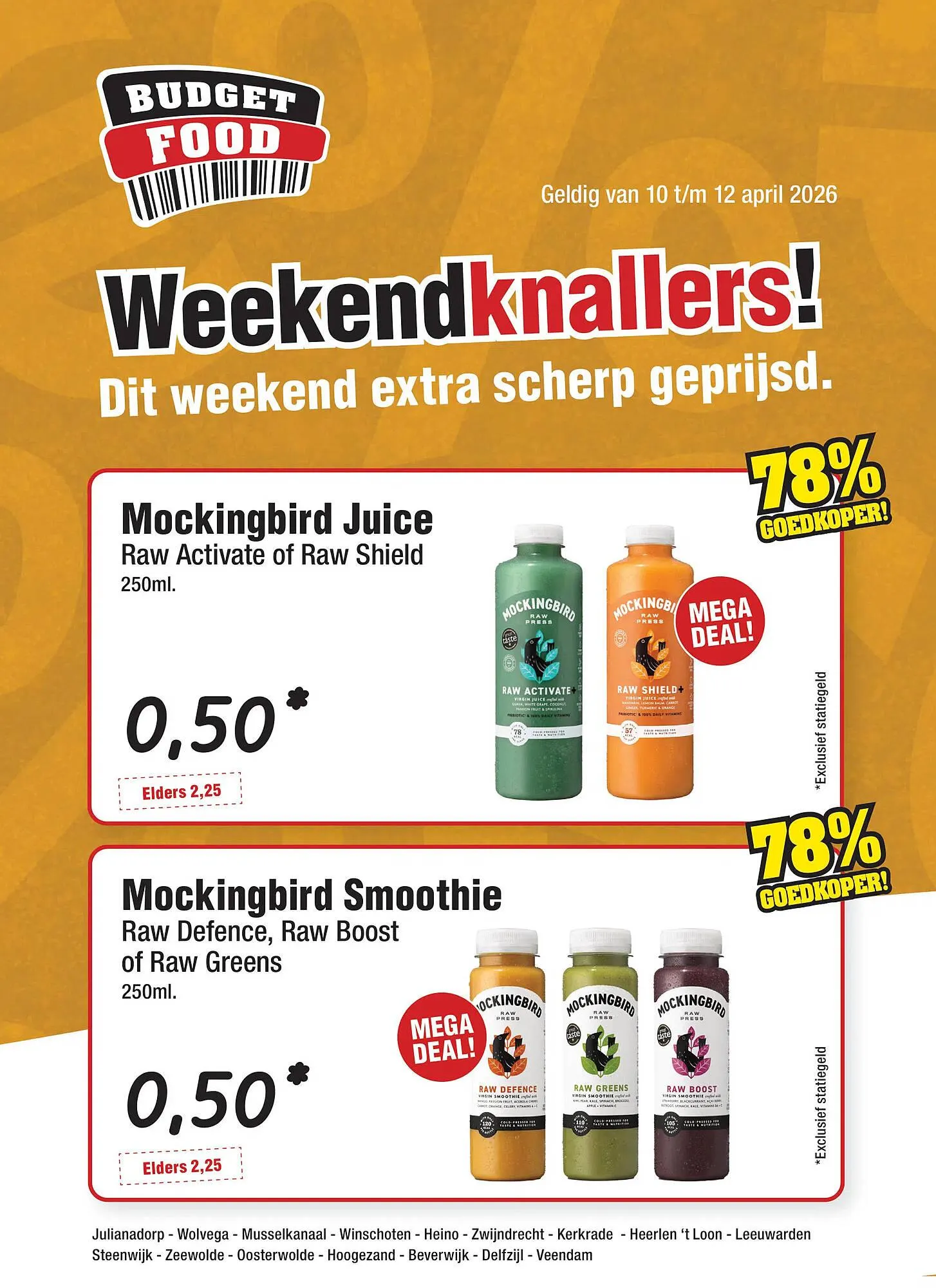 Budget Food folder van 10 april tot 12 april 2026 - Folder pagina 1