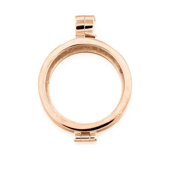Mezza (24mm) "Plano" medaillon (925/rosegold-plated)