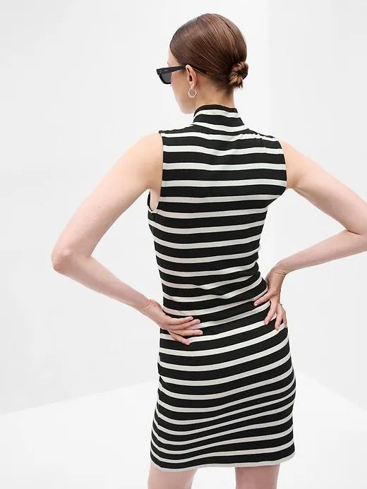 Modern Mockneck Mini Dress