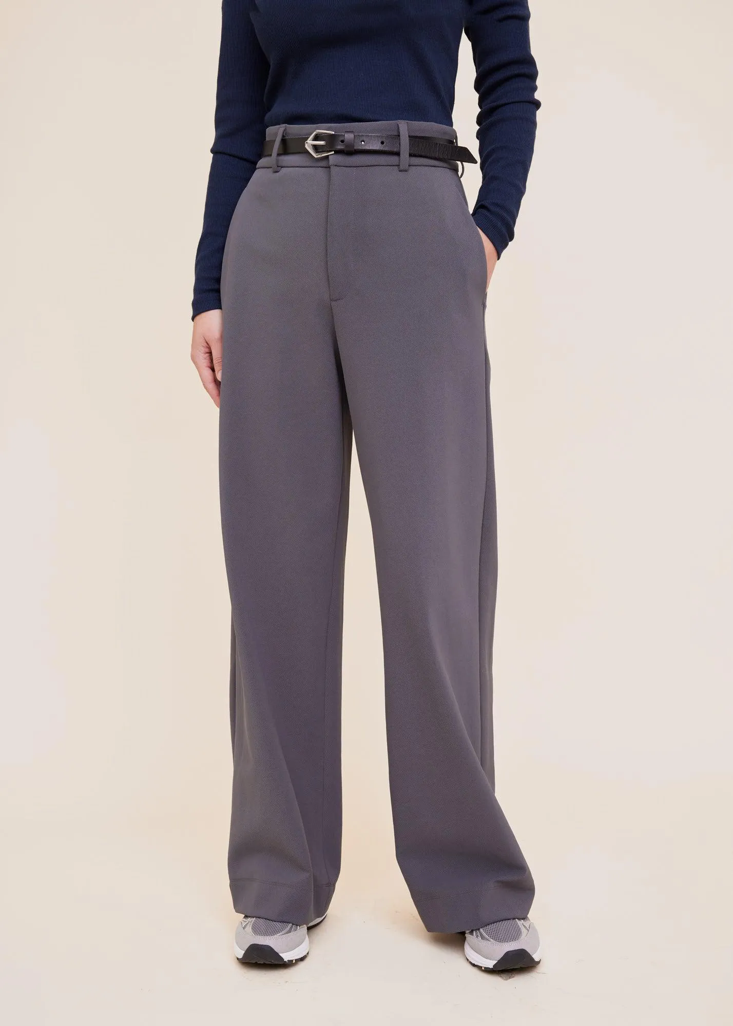Tailored twill broek