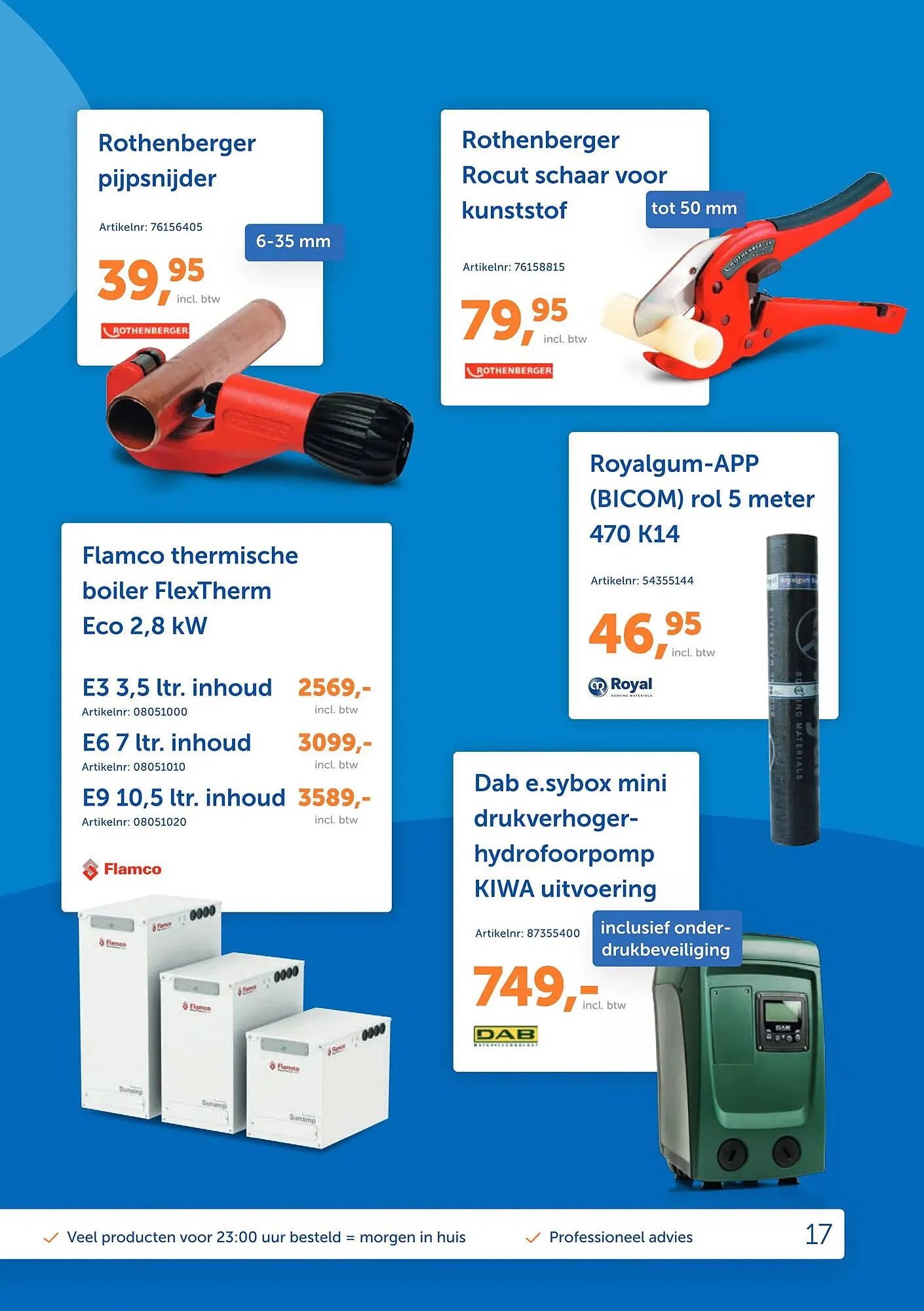 Warmteservice folder van 1 juli tot 30 september 2023 - Folder pagina 17