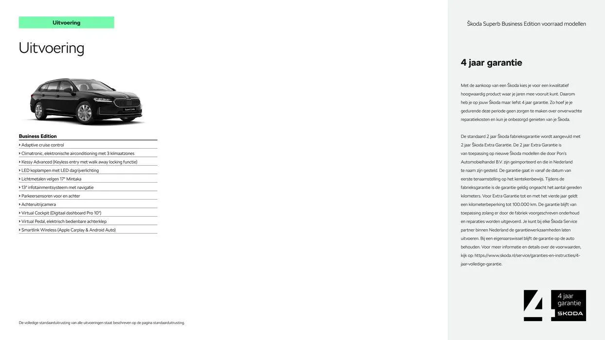 Škoda Superb (Combi) Prijslijst per 4 juli 2024 van 20 juli tot 20 juli 2025 - Folder pagina 3