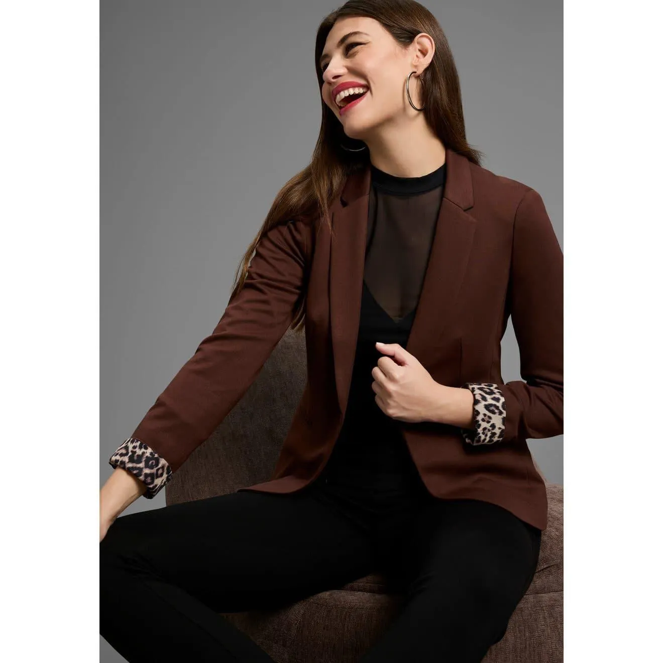 Bruno Banani Korte blazer Luipaardprint-voering - NIEUWE KLEUREN