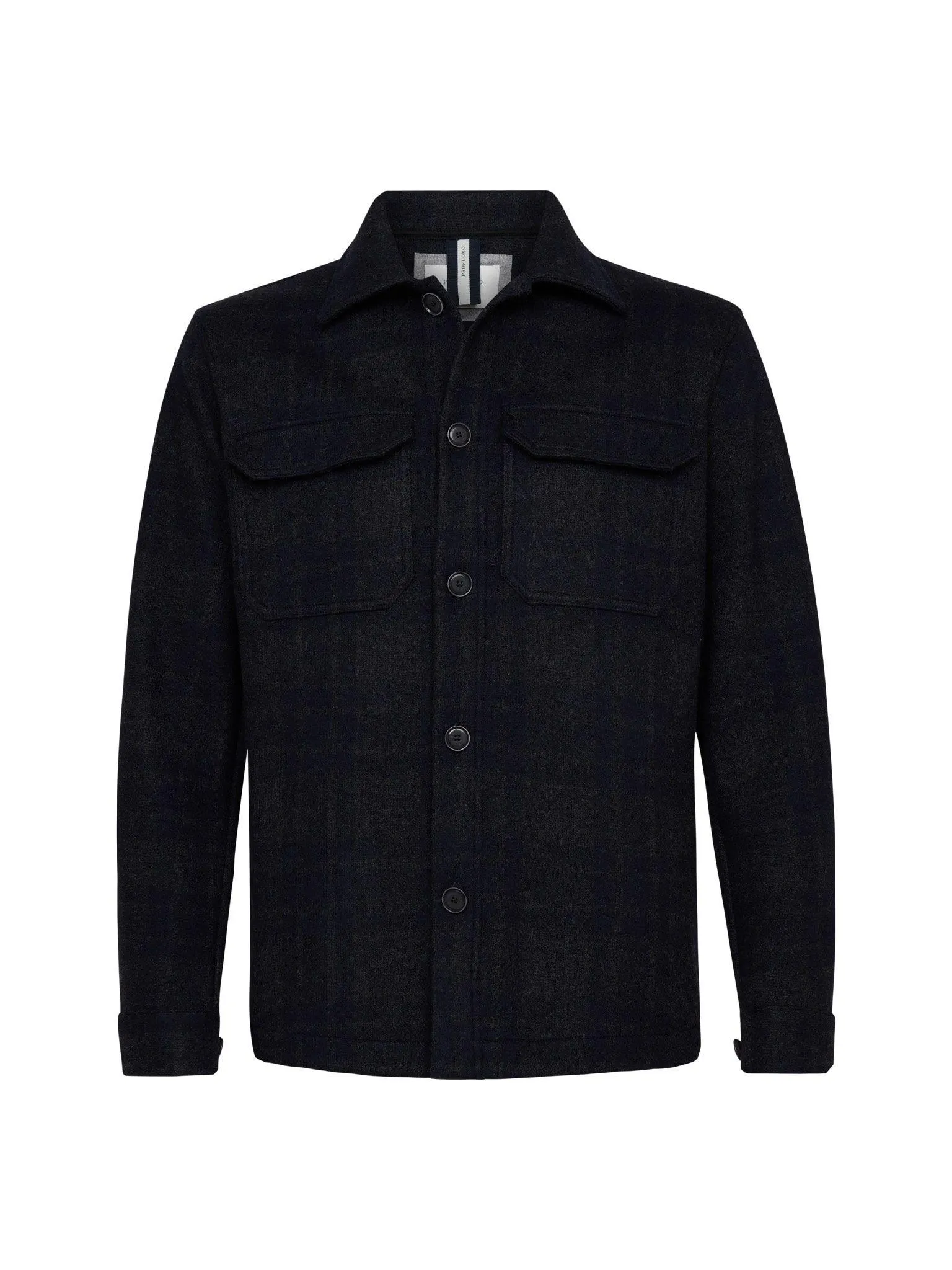 Overshirt Geruit Navy