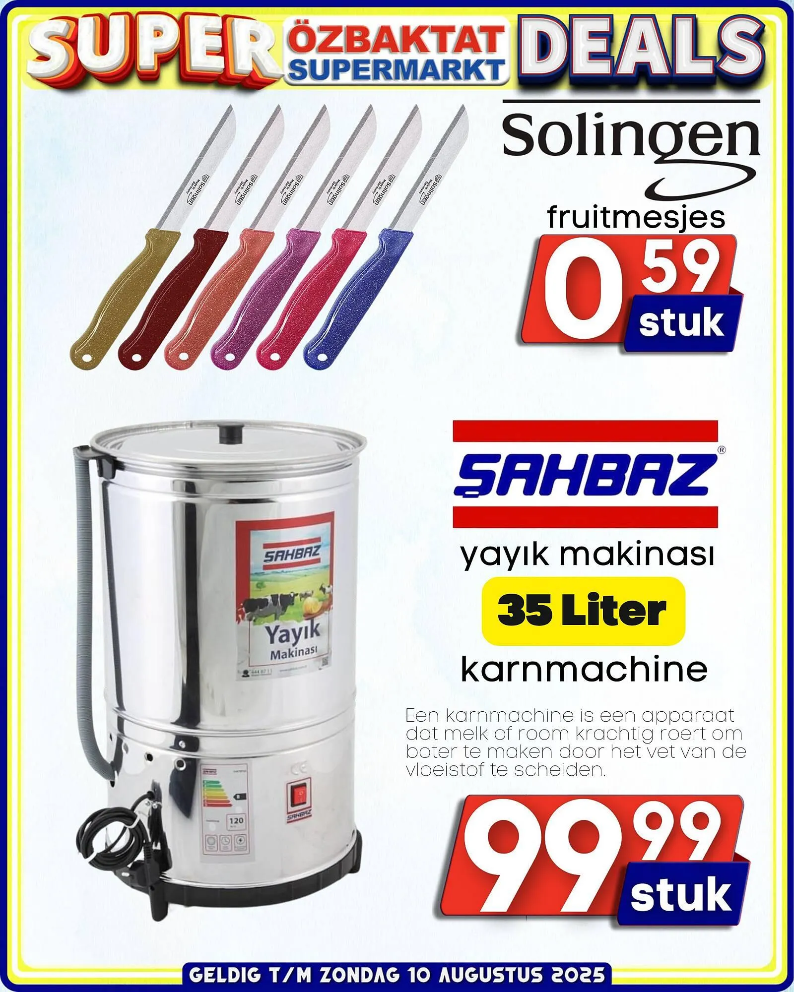 Özbaktat Supermarkt folder van 24 juni tot 10 augustus 2025 - Folder pagina 21