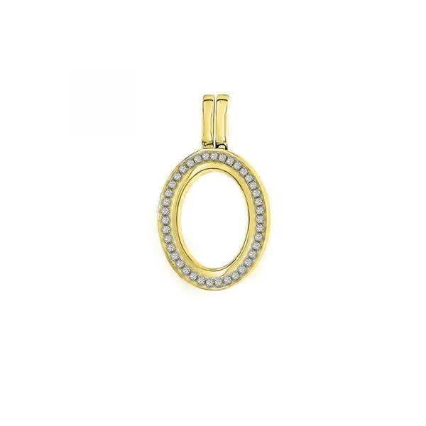 MY iMenso Ovali (14Vmm) medaillon "zirconi" (925/1Mgold-plated)