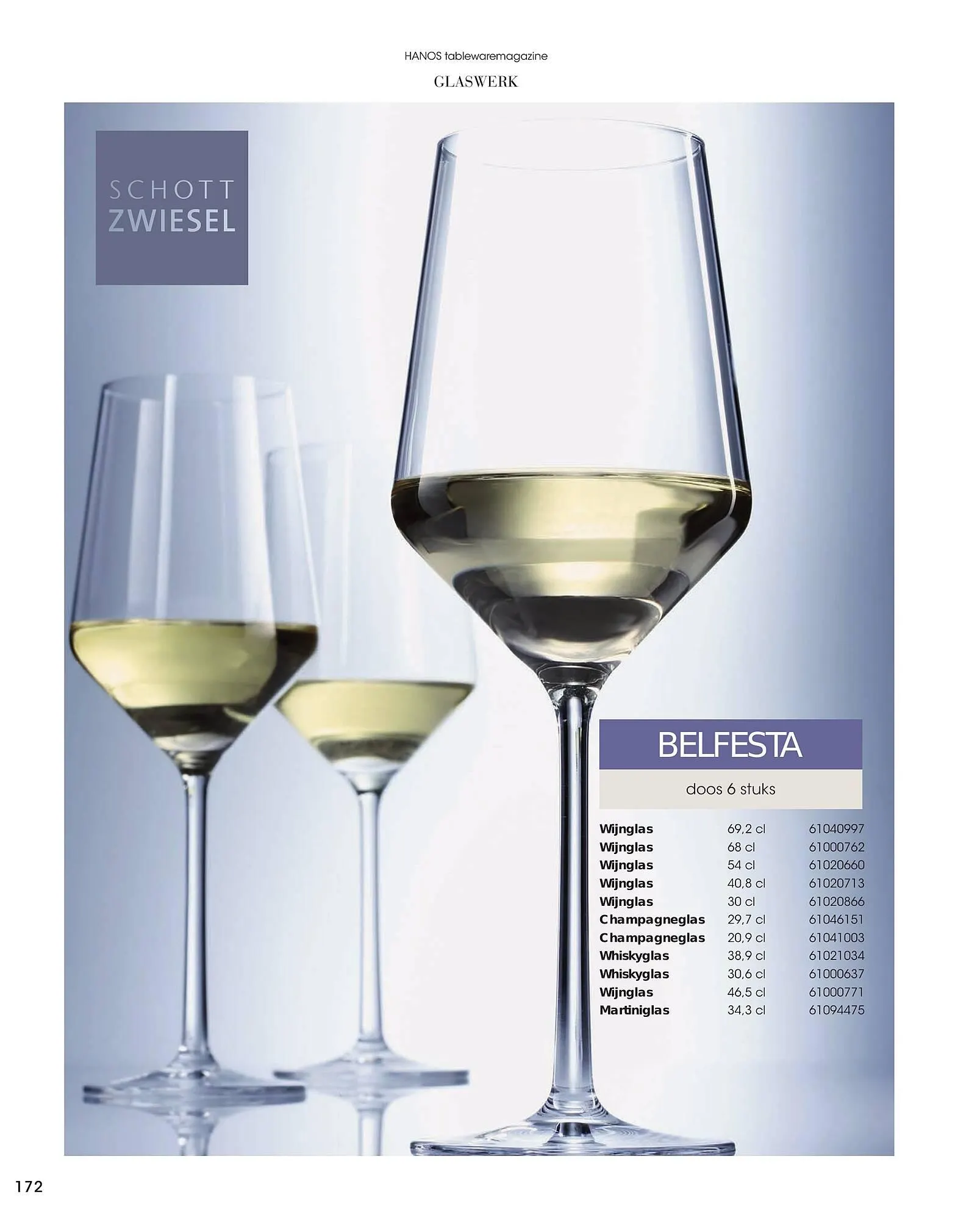 HANOS Tableware Magazine 2023-2024 van 1 januari tot 30 april 2024 - Folder pagina 172