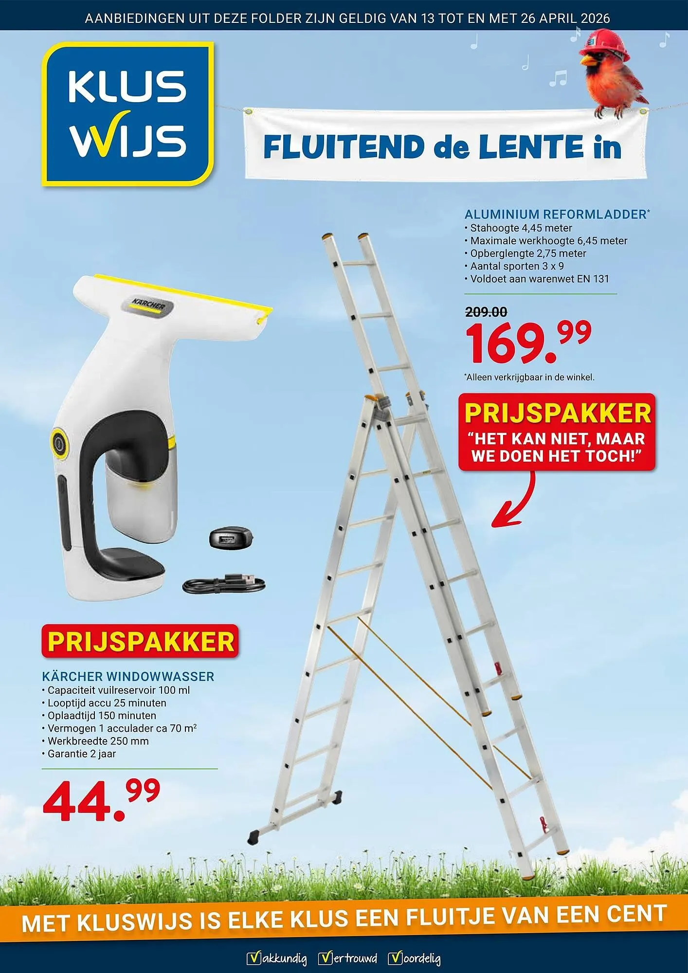 Kluswijs folder van 13 april tot 26 april 2026 - Folder pagina 1