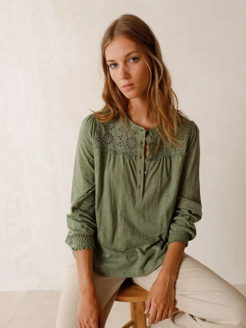 COMBINATION EMBROIDERY SHIRT