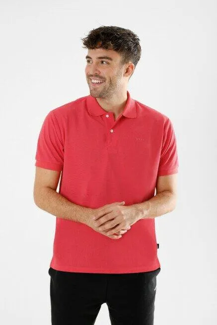 Men Polo T-Shirt Dark Coral