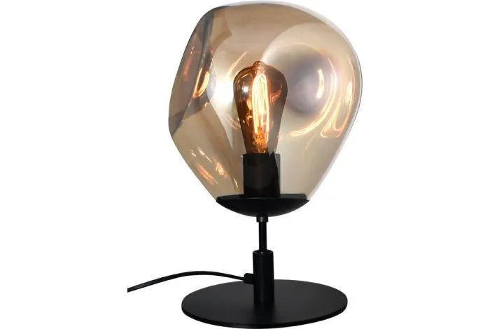 Masterlight Tafellamp Lava Matt Black