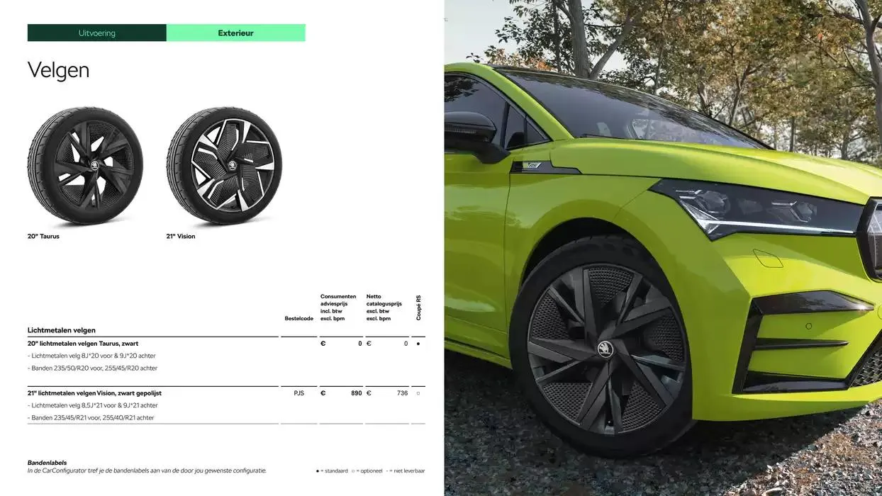 Škoda Enyaq Coupé RS prijslijst per 1 oktober 2024 van 11 december tot 11 december 2025 - Folder pagina 8