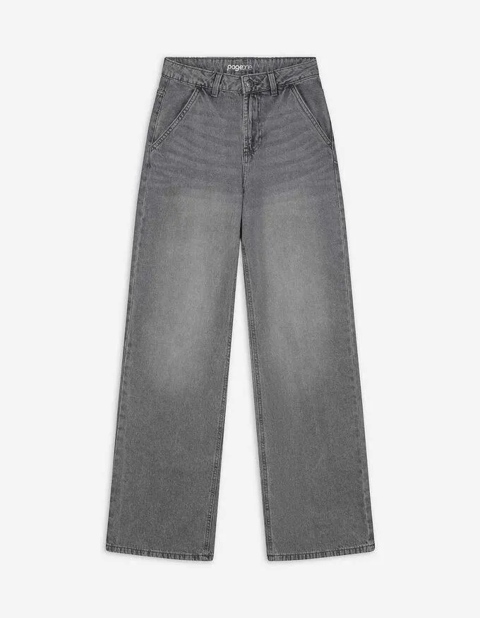 Jeans - Straight fit - grijs