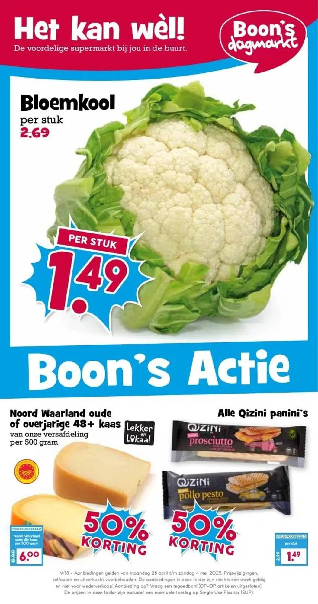 Boon`s Markt folder van 28 april tot 4 mei 2025 - Folder pagina 1
