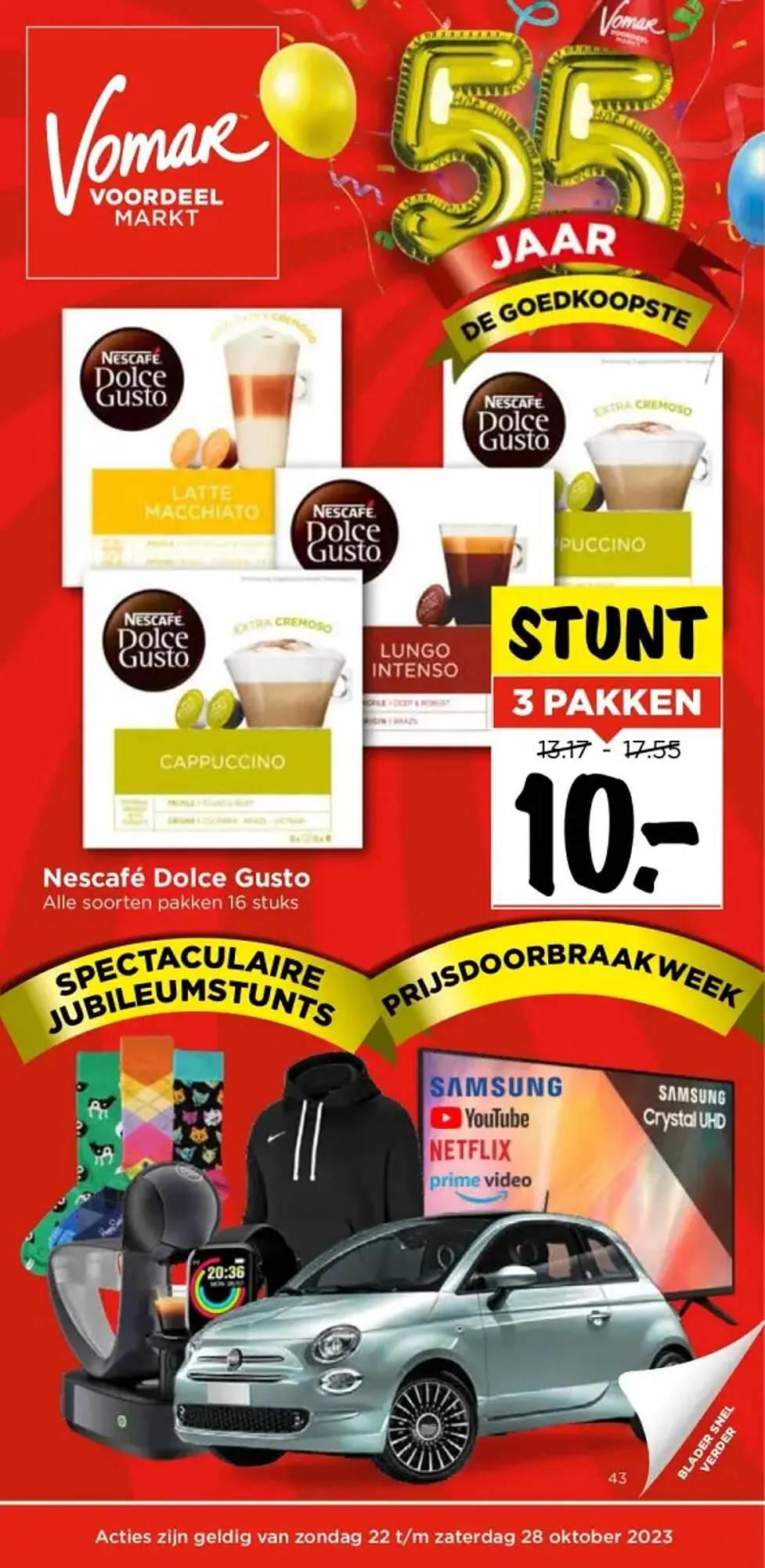 Vomar folder van 22 oktober tot 28 oktober 2023 - Folder pagina 1