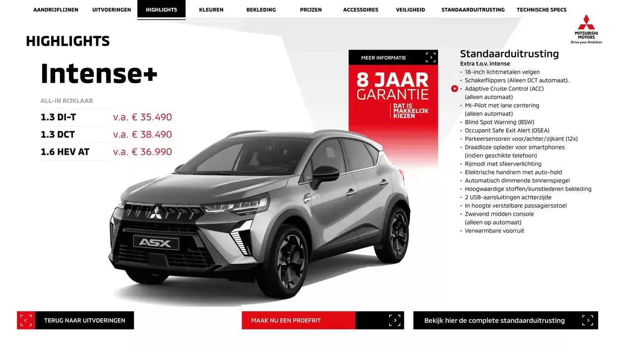 Mitsubishi Asx van 1 januari tot 1 januari 2026 - Folder pagina 7