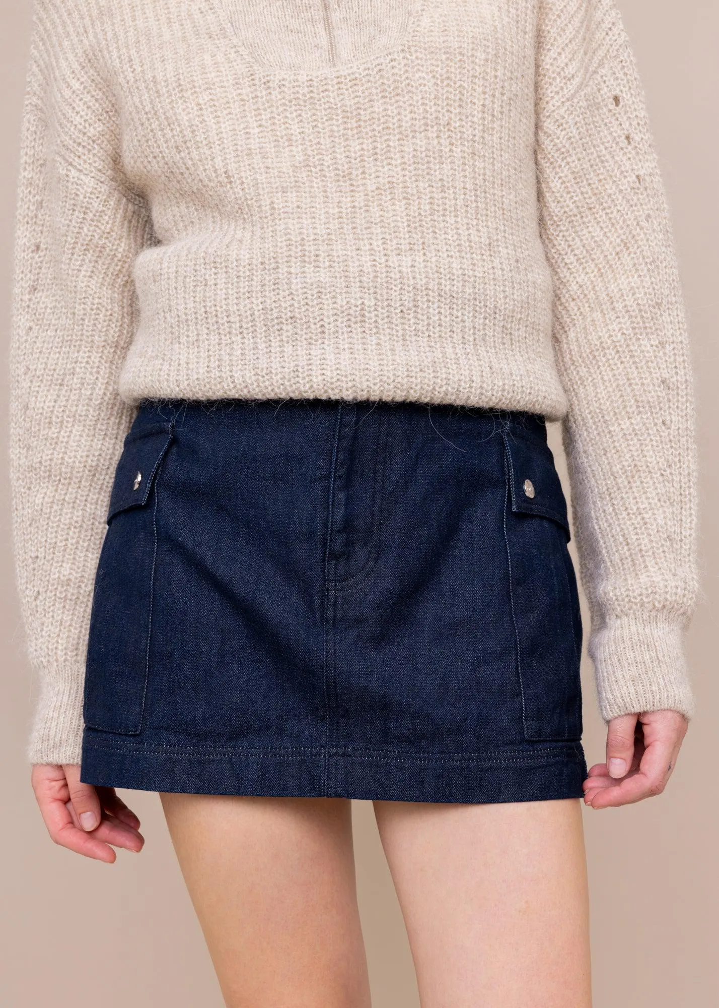 Denim rok utility