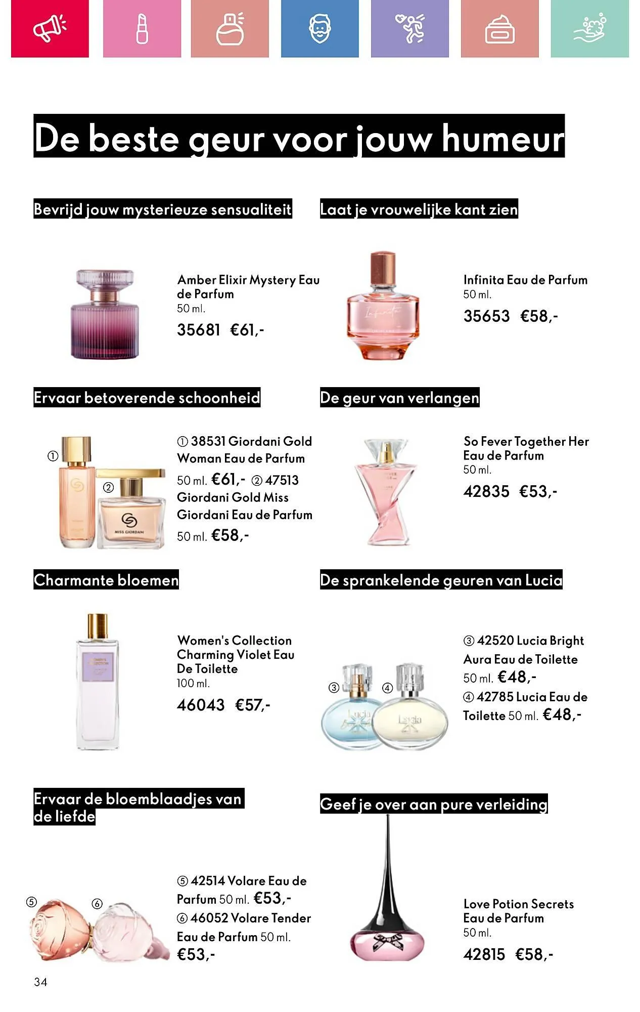 Oriflame folder van 7 mei tot 10 mei 2025 - Folder pagina 34