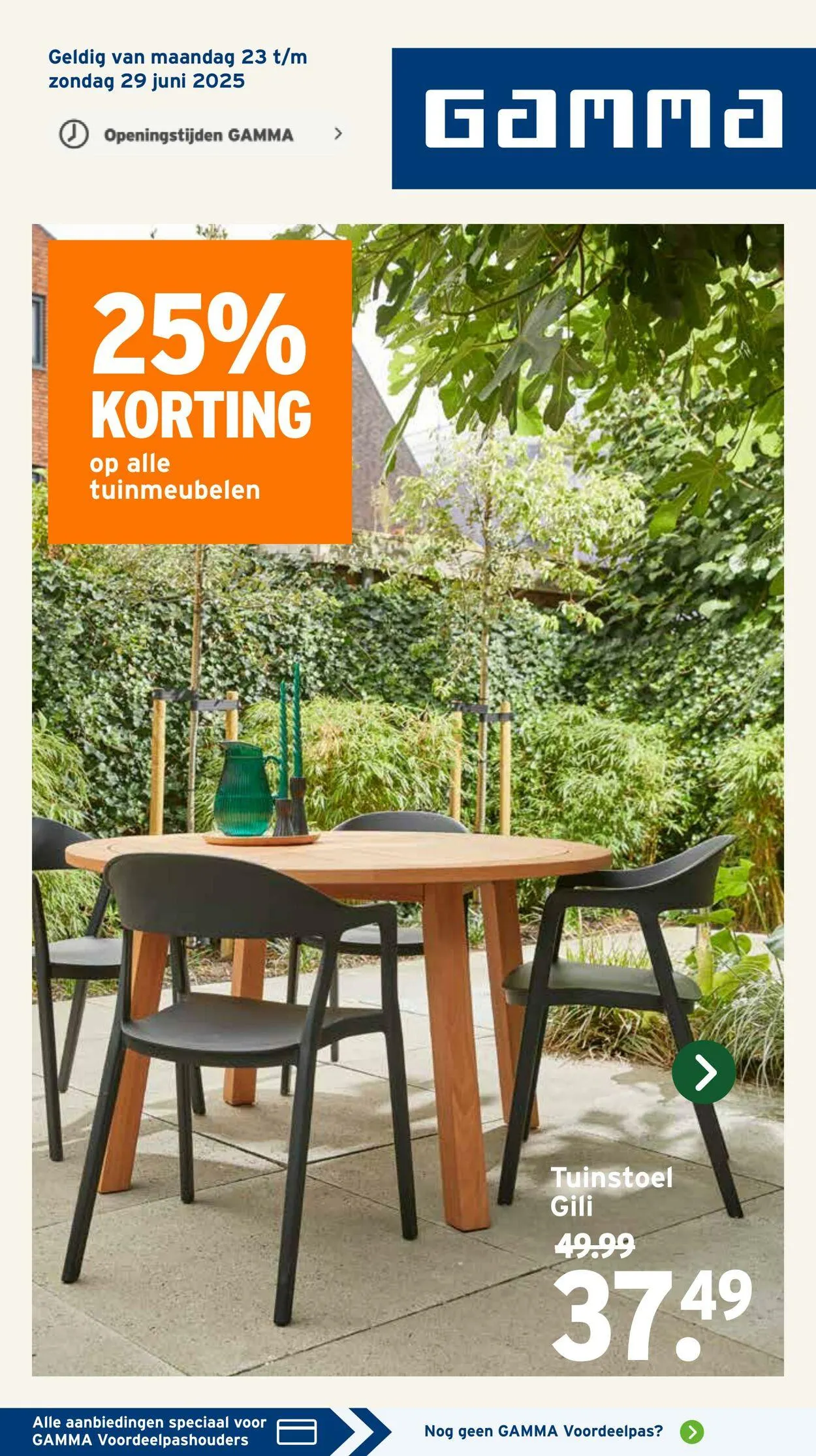 Gamma van 23 juni tot 29 juni 2025 - Folder pagina 1