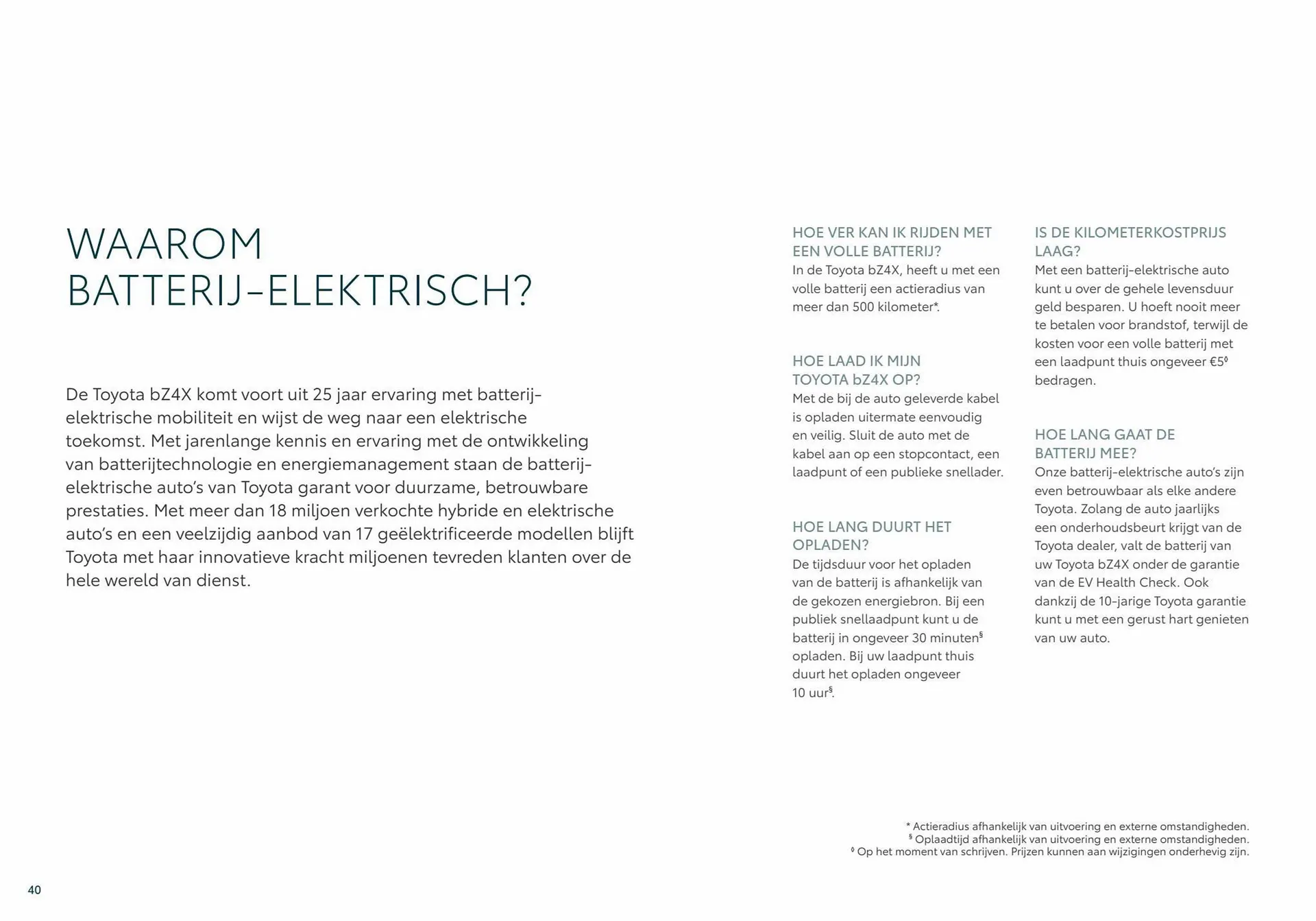 Toyota bZ4X folder van 8 januari tot 8 januari 2024 - Folder pagina 40