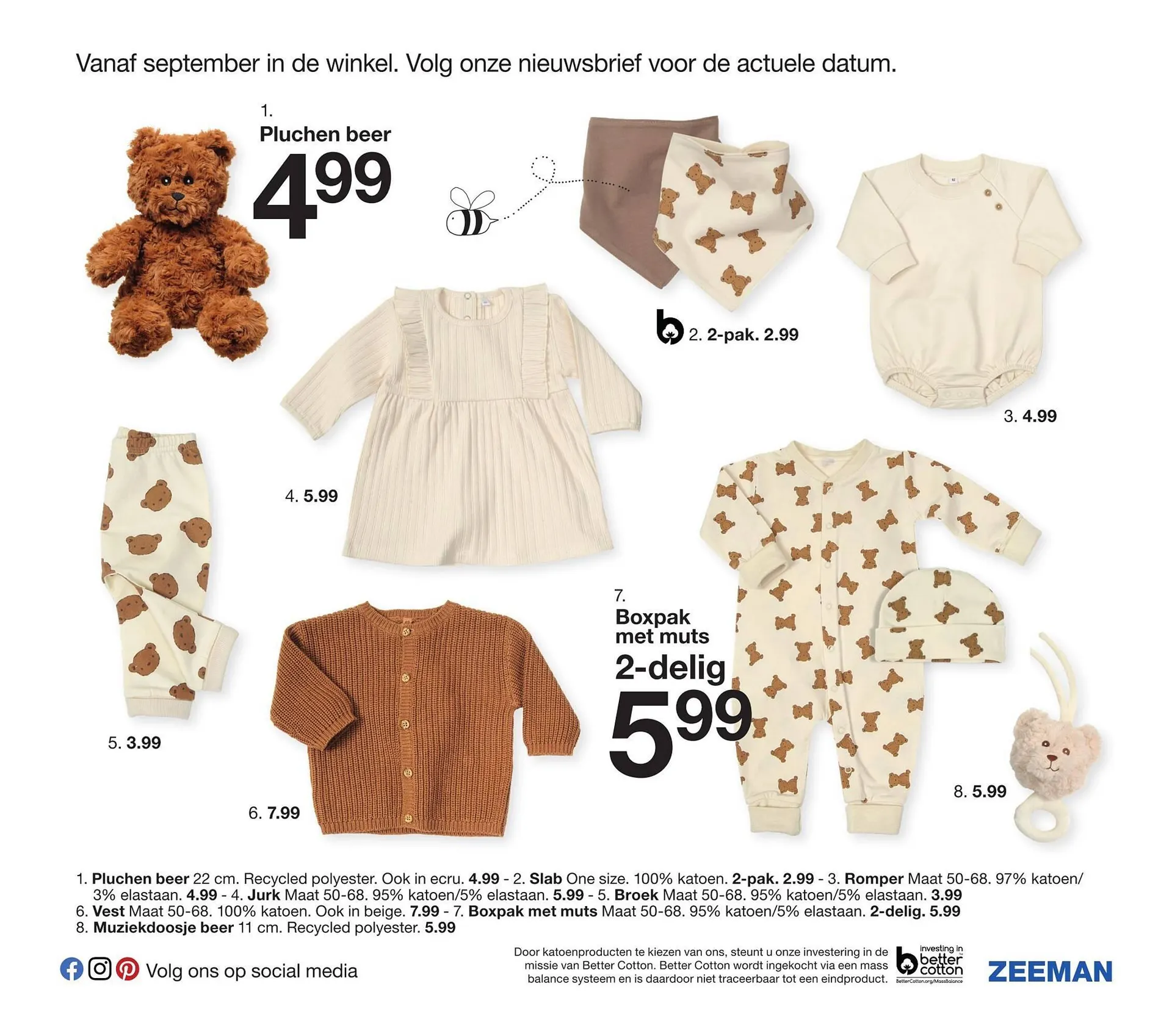 Zeeman baby folder van 29 juli tot 22 december 2024 - Folder pagina 9