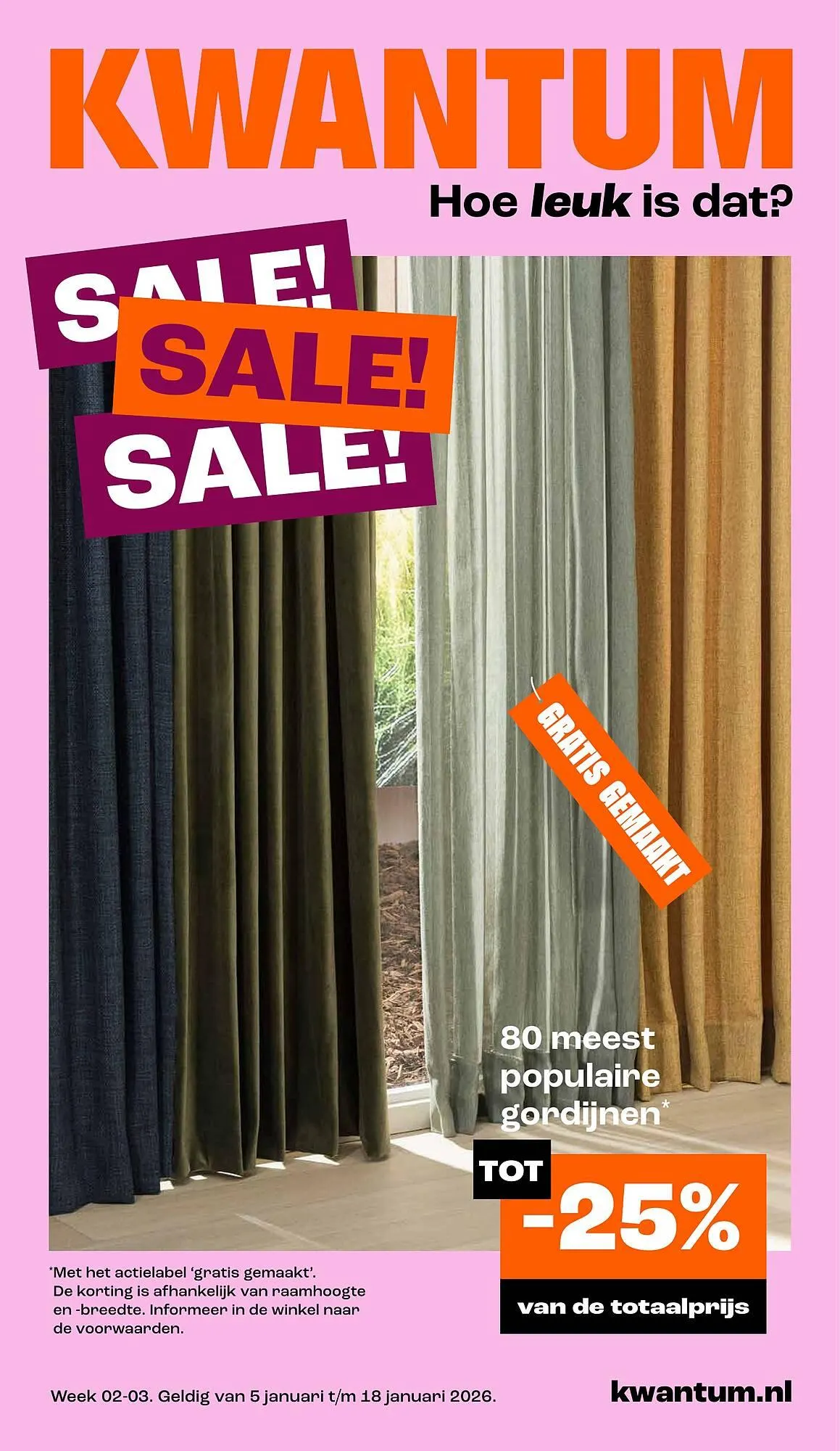 Kwantum folder van 4 januari tot 18 januari 2026 - Folder pagina 1