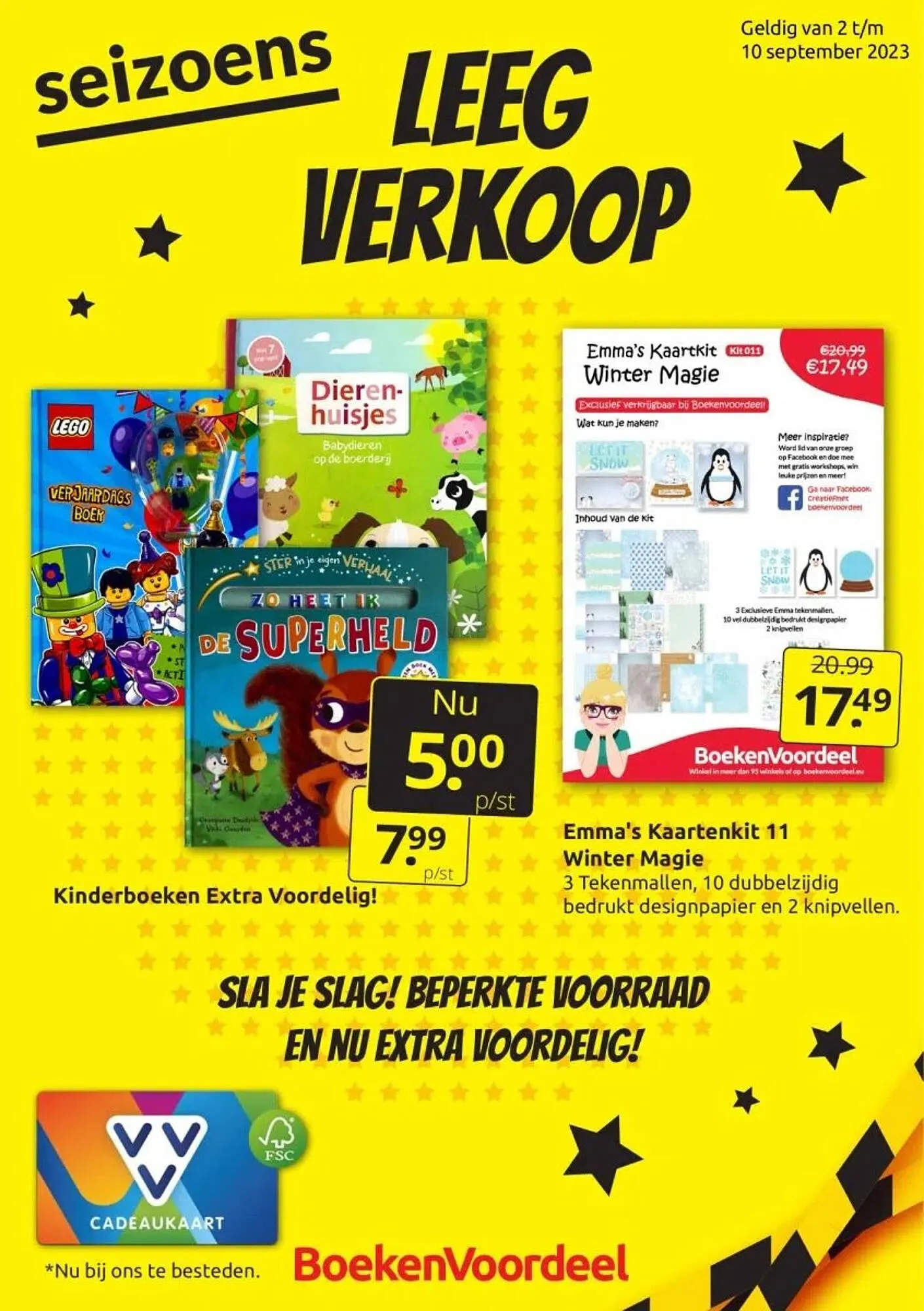 Boekenvoordeel folder van 2 september tot 10 september 2023 - Folder pagina 1