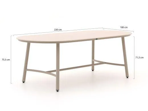 Hartman Flora dining tuinset 7-delig verstelbaar