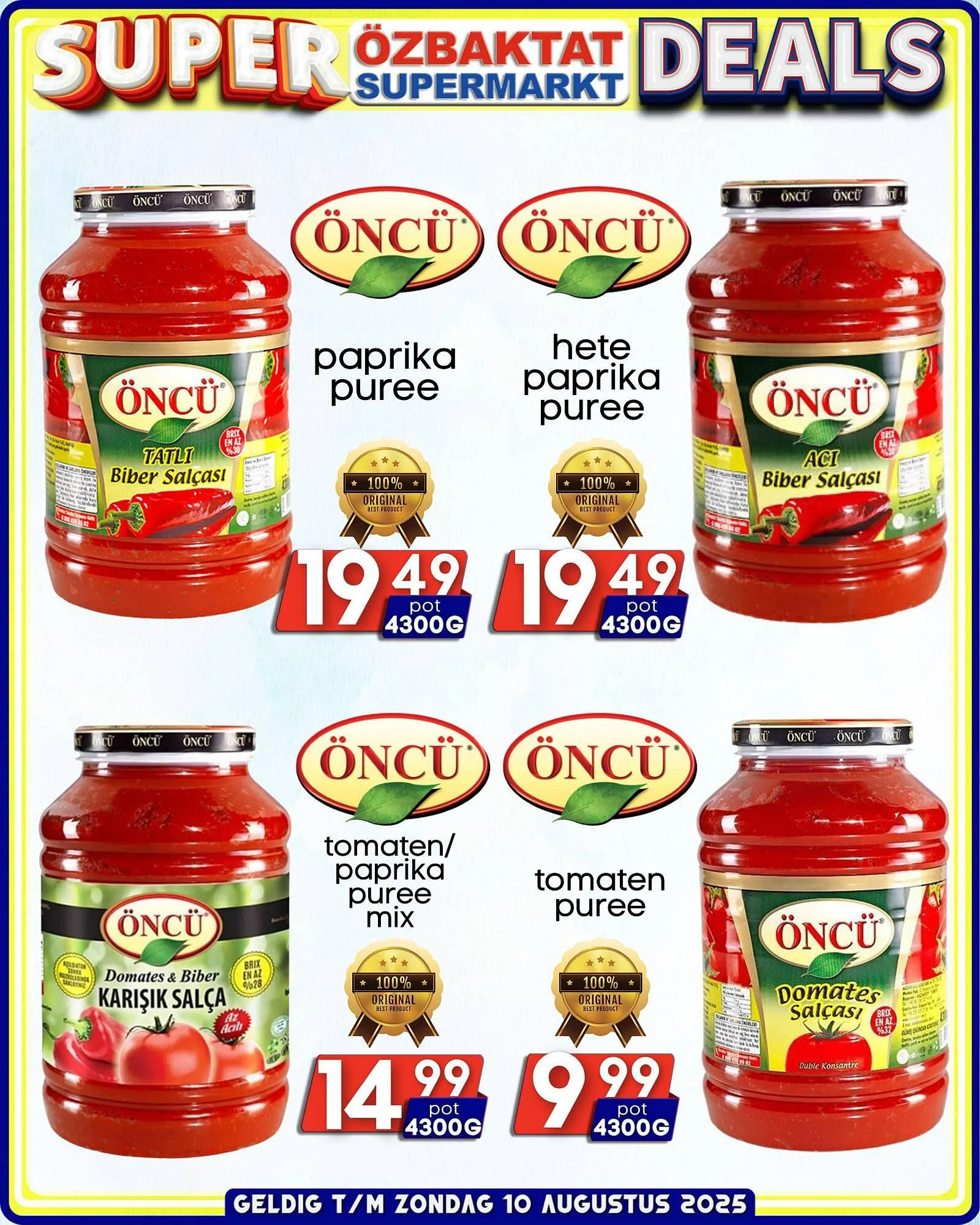 Özbaktat Supermarkt folder van 24 juni tot 10 augustus 2025 - Folder pagina 13