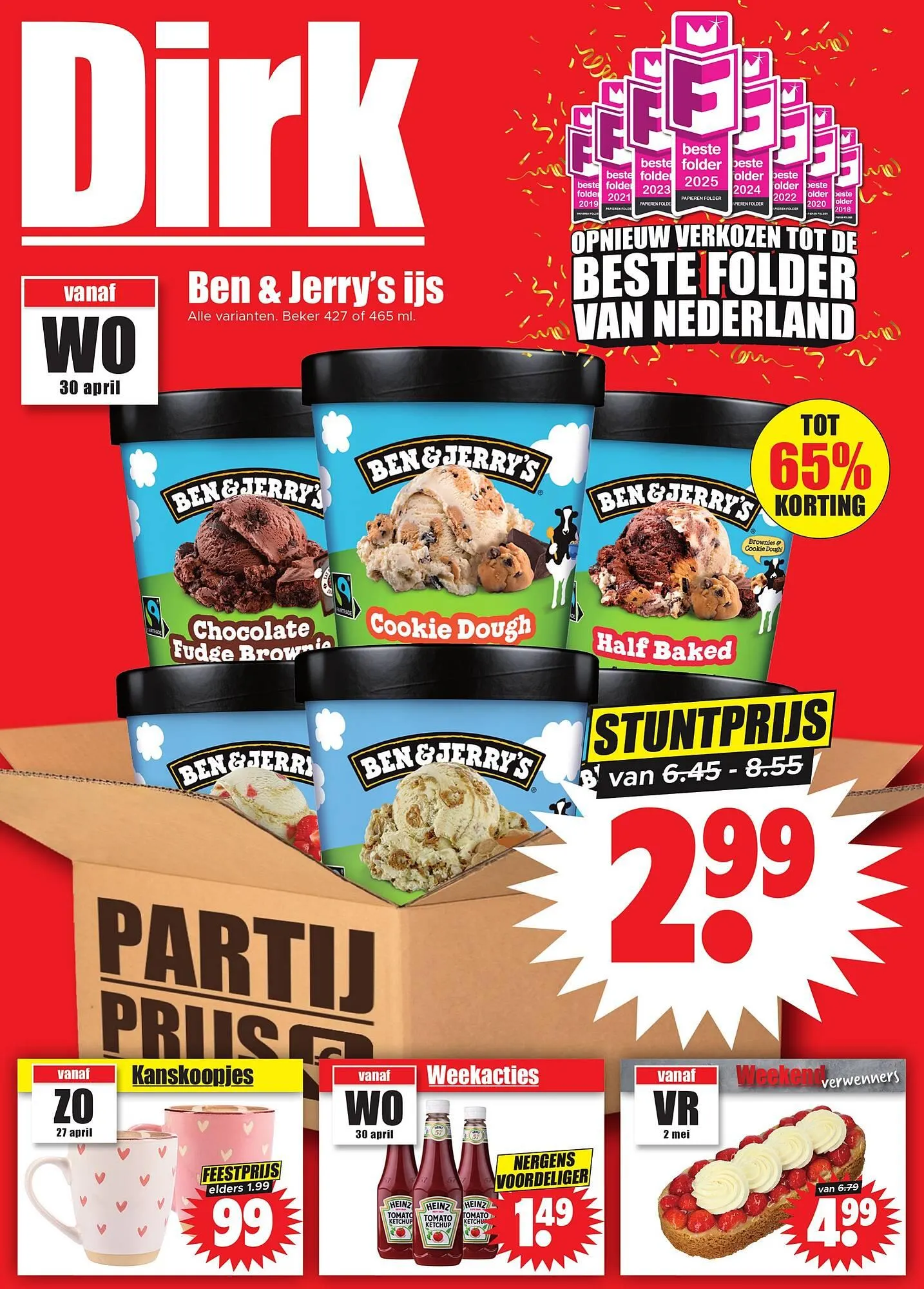 Dirk folder van 30 april tot 6 mei 2025 - Folder pagina 1