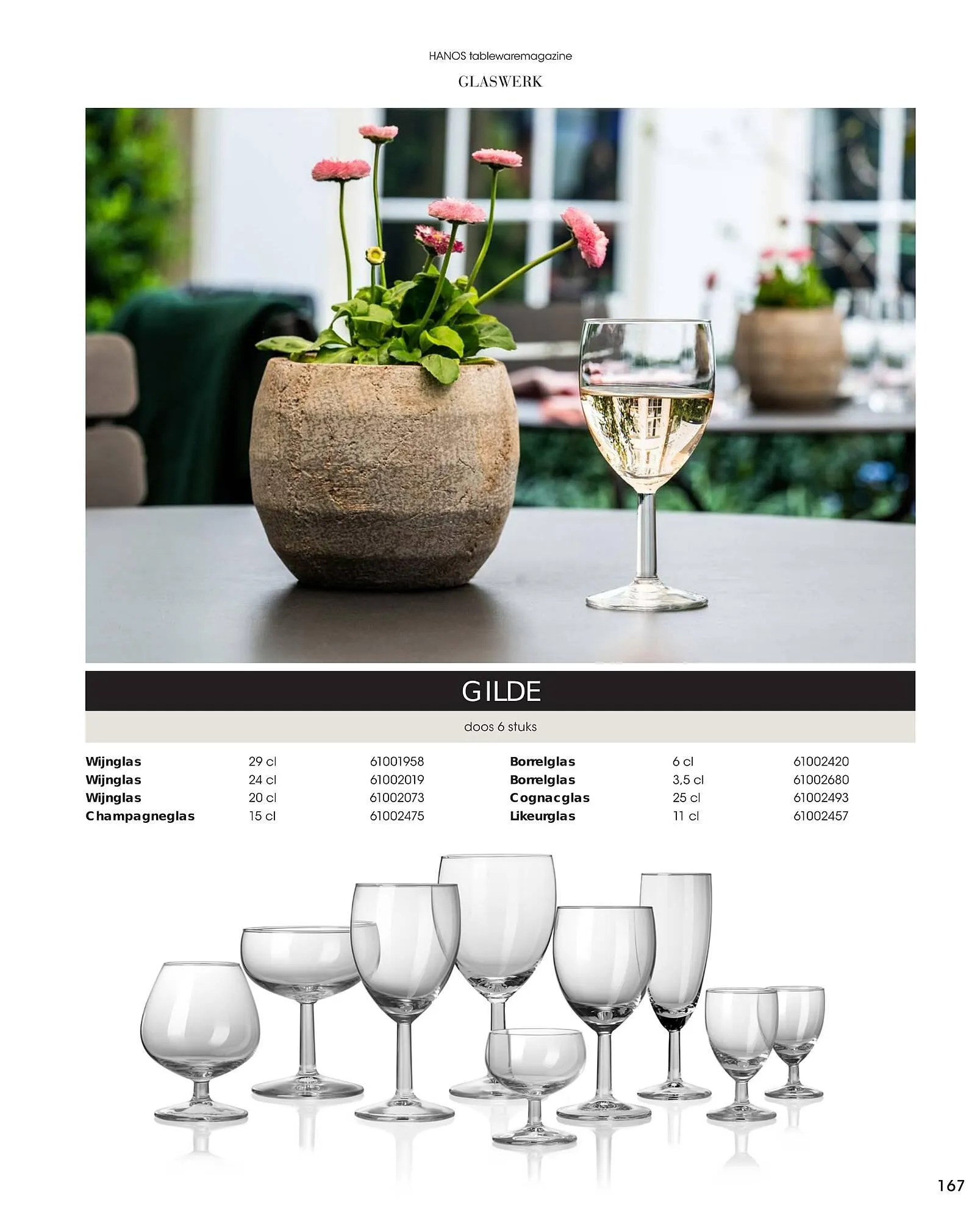 HANOS Tableware Magazine 2023-2024 van 1 januari tot 30 april 2024 - Folder pagina 167