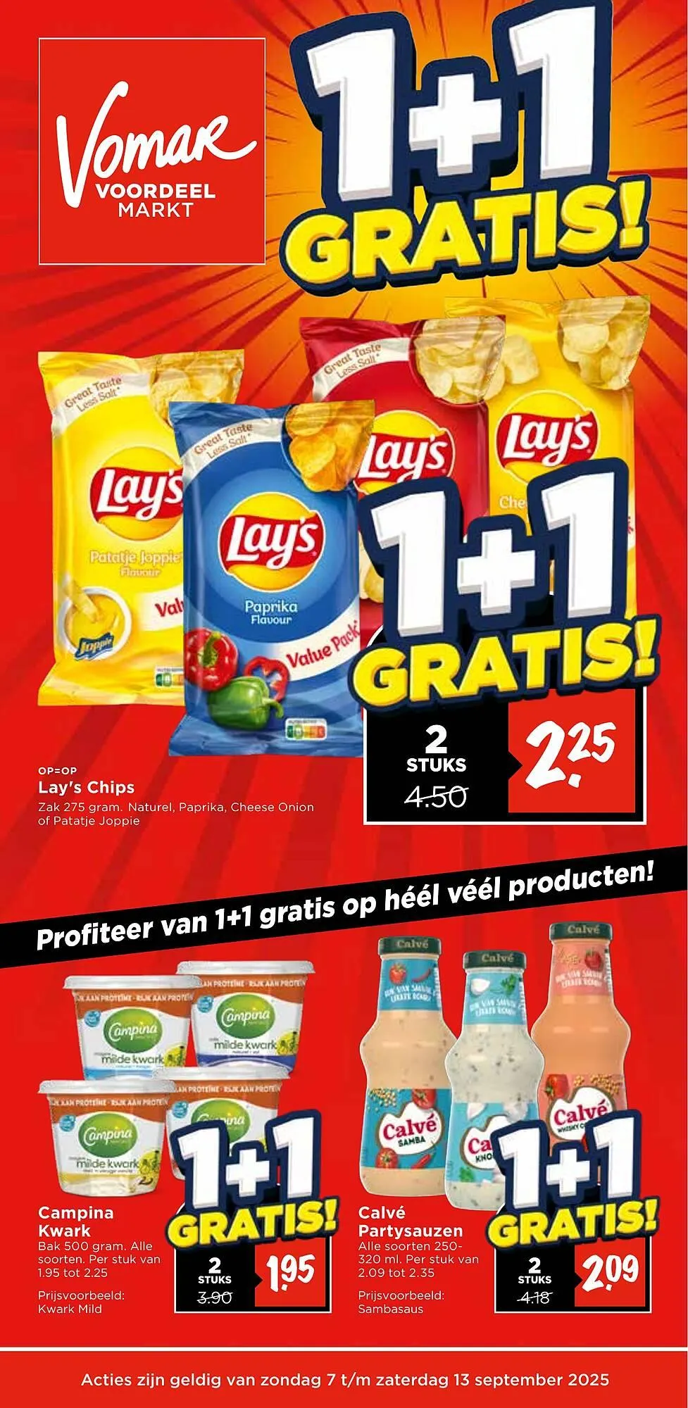 Vomar Voordeelmarkt folder van 7 september tot 13 september 2025 - Folder pagina 1